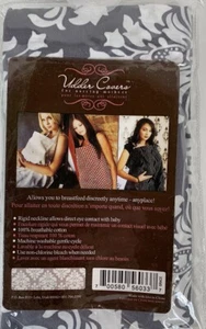 Udder Covers for Nursing Mothers Breastfeeding Cover Blanket GRACE Pattern GRAY - Picture 1 of 2