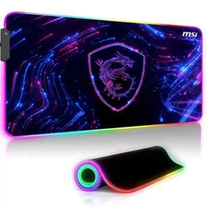 Mouse Pad Gaming Led Mousepad Gamer Computer Desk Mat Pc Cabinet Keyboard Mat - Picture 1 of 26
