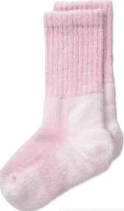 Thorlos L107854 Bubblegum Outdoor Crew 3-Pair Pack Sock Girls Kids Size 12.5C-3Y - Picture 1 of 1