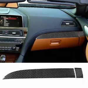 2 piezas para BMW 650i 640i F12 F13 fibra de carbono borde de pegatina de tablero de pasajeros - Imagen 1 de 10