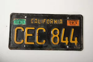Targa California (A4R) 1963 (JSF6) CEC844 Acciaio Giallo Nero 1970 1971 - Foto 1 di 6