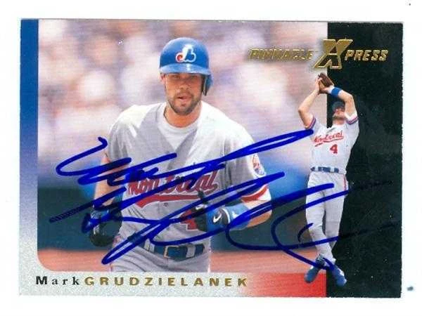Mark Grudzielanek autographed Baseball Card (Expos) 1997 Pinnacle Express #83 - Image 1 of 1