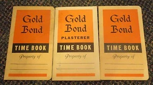 Libros de tiempo de yeso de bonos de oro 1936-37 y 1941-42 - Imagen 1 de 1