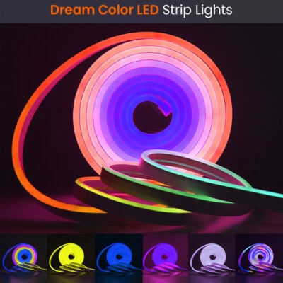 DC 12V 24V WS2811 8x16mm Neon strip Addressable RGB Dream color LED stirp light - Image 1 of 4