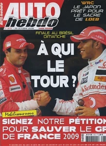 AUTO HEBDO n°1672 29/10/2008 FERRARI F430 SCUDERIA - Imagen 1 de 1
