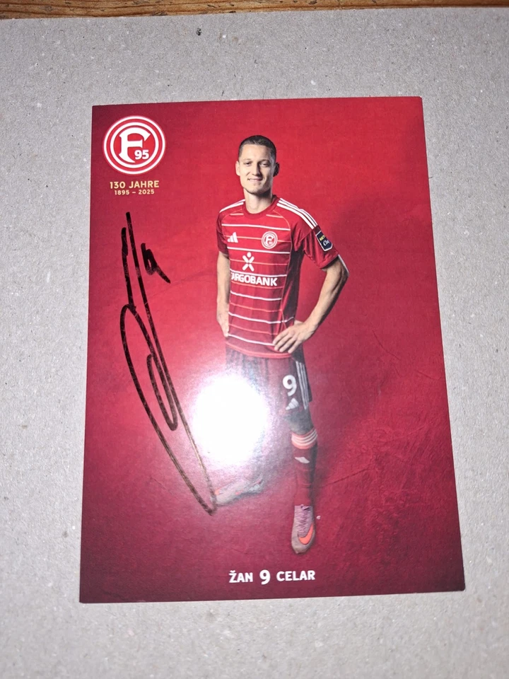 Autogrammkarte Zan Celar  Fortuna Düsseldorf 2025/26 25/26 DFB EM WM  - Bild 1 von 1