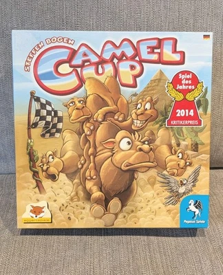CAMEL UP Board Game Pegasus Spiele 2014 Open but unpunched pieces inside GERMAN - Image 1 of 4