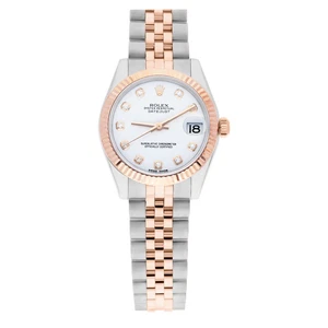 Rolex Datejust 31 mm 178271 acero bicolor y oro rosa diamante esfera blanca Wa... - Imagen 1 de 9