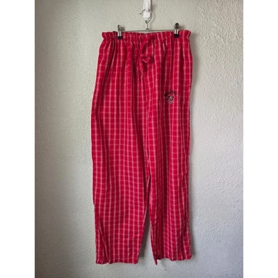 Pantalones de pijama a cuadros de la NFL para hombre grandes rojos blancos pantalones de salón para dormir Foto 1 de 4