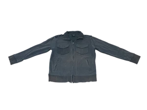 Irreverente Chaqueta Suéter con Cremallera Gris M 55% Algodón 45% Poliéster - Imagen 1 de 10