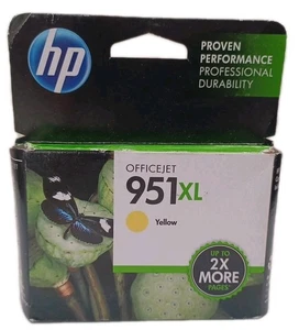 Tinta amarilla original HP 951XL OfficeJet 8625 8610 8630 8700 8615 251dw caja al por menor - Imagen 1 de 3