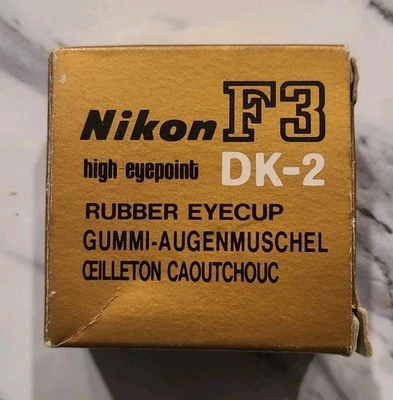 Ocular de goma Nikon DK-2 para F3 (caja solo con instrucciones) Foto 1 de 4
