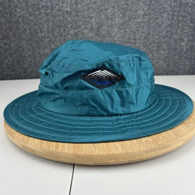 Vintage Columbia Sportswear Omnitech Bucket Hat Cap Size Large Green Logo Patch - Image 1 of 4
