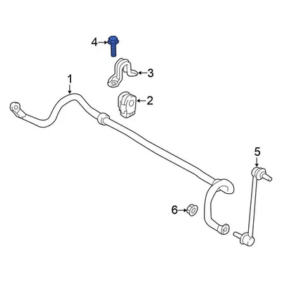 For Nissan Sentra 13-19 Nissan 01125N8051 Suspension Stabilizer Bar Bracket Bolt Foto 1 de 4
