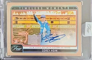 Corey Heim Panini Turn Four NASCAR Timeless Moments Auto Silver #58/75 - Picture 1 of 2
