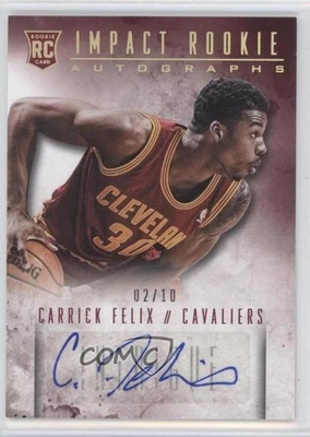 2013-14 Panini Intrigue Impact Rookie Auto Gold /10 Carrick Felix #8 Auto RC - Image 1 of 2