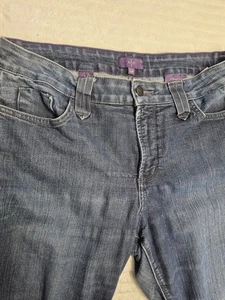 Pantalones de mezclilla NYDJ talla 14P rectos elásticos azules tecnología Liftxtuck 34x29 EE. UU. - Imagen 1 de 14