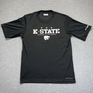 Camisa de pesca Columbia PFG Kansas State Wildcats para hombre pequeña negra veterana - Imagen 1 de 12