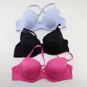 Lot of 3 Victoria Secret Size 38C Bras Lightly Lined Perfect Padded Demi New - Picture 1 of 10