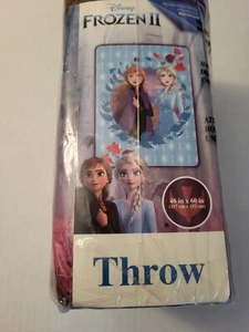 Throw Blanket - Disney Frozen II "The Sisters" Super Soft 46" x 60"  NEW - Picture 1 of 4