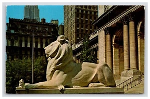 Postkarte: NY 1971 New York Public Library, New York, New York - verschickt - Bild 1 von 2