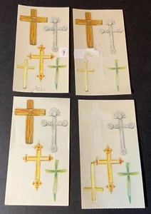 VTG Frances Meyer Sticker Mods Lot (4) Crosses RTST 662 Full & Partial Sheets - Picture 1 of 2