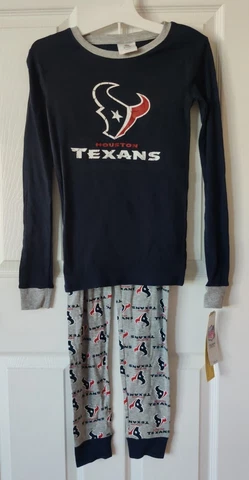 Houston Texans NFL Youth Boys 2 Piece Pajama Set Size LG (10/12) NEW! Cover