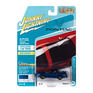 Johnny Lightning JLCG025A-3 Pontiac Firebird T/A WS6 blau metallic -Classic Gold - Bild 1 von 1