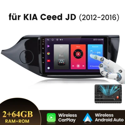 GPS Radio for Kia Ceed 2013-17 9" QLED Android 13 Carplay 2+64GB Player Stereo - Bild 1 von 4