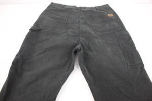 CAT Brand Men's 36 x 34 Black Brushed Denim Carpenter Jeans #B765 - Picture 1 of 6