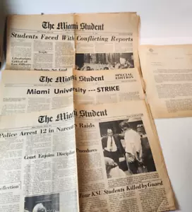 Miami University Ohio Student newspaper coverage of April/May 1970 campus tumult - Picture 1 of 23