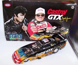 1:24 1998 Acción NHRA CASTROL GTX ELVIS PRESLEY COCHE DIVERTIDO JOHN FORCE SIN USAR, EN CAJA - Imagen 1 de 10