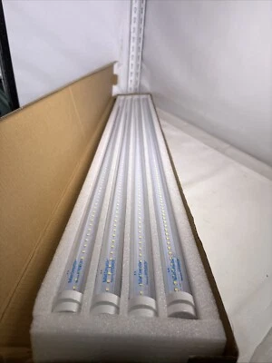 4x HYPERIKON 841000751BC T8-4FT 5000K CLEAR Led Tube Light Bulbs 18W, BC ROTABL - Image 1 of 4