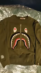 A bathing ape shark jumper medium green - Picture 1 of 10