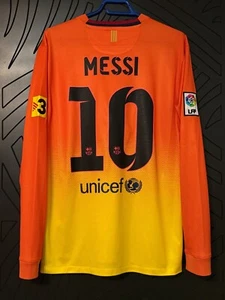 Lionel Leo Messi #10 FC Barcelona Football Shirt Nike M Trikot Jersey Long - Bild 1 von 7