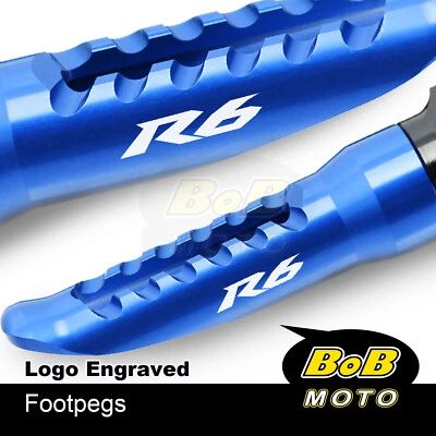 Reposapiés delanteros Billet reposapiés para Yamaha YZF R6 03-19 15 16 17 18 19 Foto 1 de 4