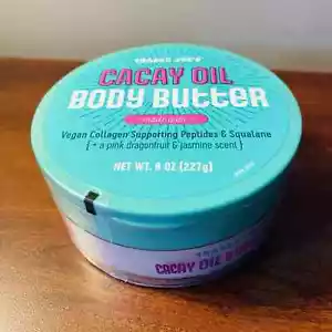 Trader Joe’s Cacay Oil Body Butter Moisturizer Pink Dragonfruit Jasmine Vegan - Picture 1 of 7