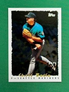 1995 Topps Series 1 Baseball #174 Chris Bosio CyberStats Spectralite - Picture 1 of 2