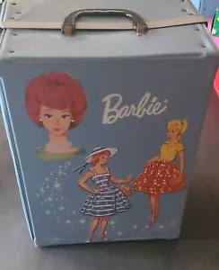 Barbie Puppe Vintage 1964 Trage Kleiderschrank Koffer Mattel - Bild 1 von 9