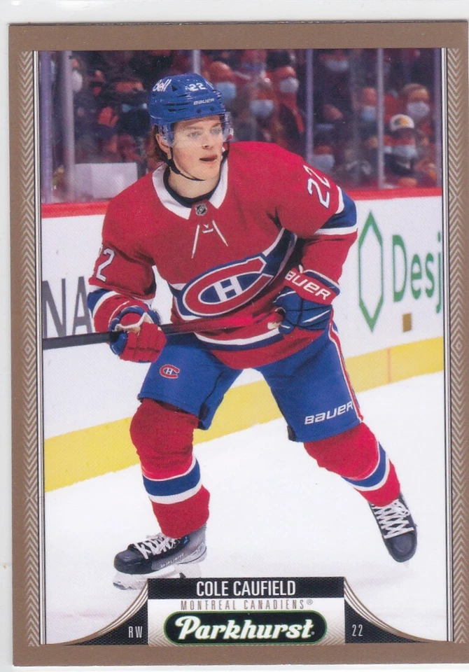 2022/23 PARKHURST..COLE CAUFIELD..PARALELO BRONZE..CARTÃO # 228..CANADIENS - Imagem 1 de 1