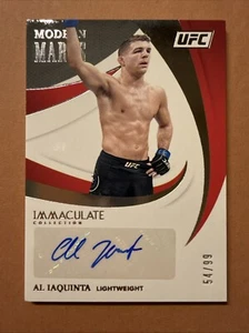 Al Iaquinta Auto 2021 Immaculate Collection UFC Modern Marks /99 #MM-AIQ - Picture 1 of 4