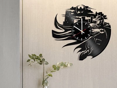 Batman Vinyl Record wall clock, Batman Wall Art, Superhero Batman Gift - Image 1 of 4
