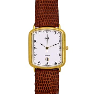 Jaz Paris Gold Plated Made in France Tank Quartz 1990s Vintage Watch - Picture 1 of 9