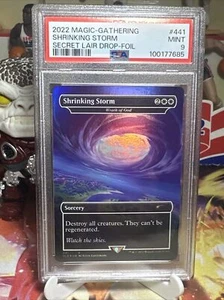 PSA 9 Fortnite Secret Lair Shrinking Storm Foil Wrath of God #441 - Picture 1 of 3