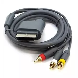 OFFICIAL GENUINE Microsoft Xbox 360 AV CABLE RCA COMPOSITE / COMPONENT TV LEAD - Picture 1 of 1
