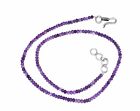 18" Strand Necklace Amethyst Gemstone 3.5 mm Aprrox Rondelle Faceted Loose Beads