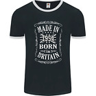 Born In Britain 70th Birthday Made 1954 Mens Ringer T-Shirt FotL