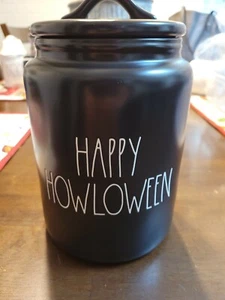 Rae Dunn Artisan Collection By Magenta 2020 Happy Howlooween Schwarz Kanister Neu - Bild 1 von 2