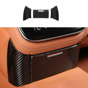 For Benz S-Class 2021-2023 Dry Carbon Fiber Rear Air Outlet Anti-Kick Vent Decor - Picture 1 of 6