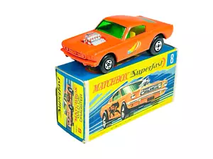 Matchbox Lesney Superfast MB8 Wild Cat Dragster Sailboat Decal w/G Style Box - Picture 1 of 11
